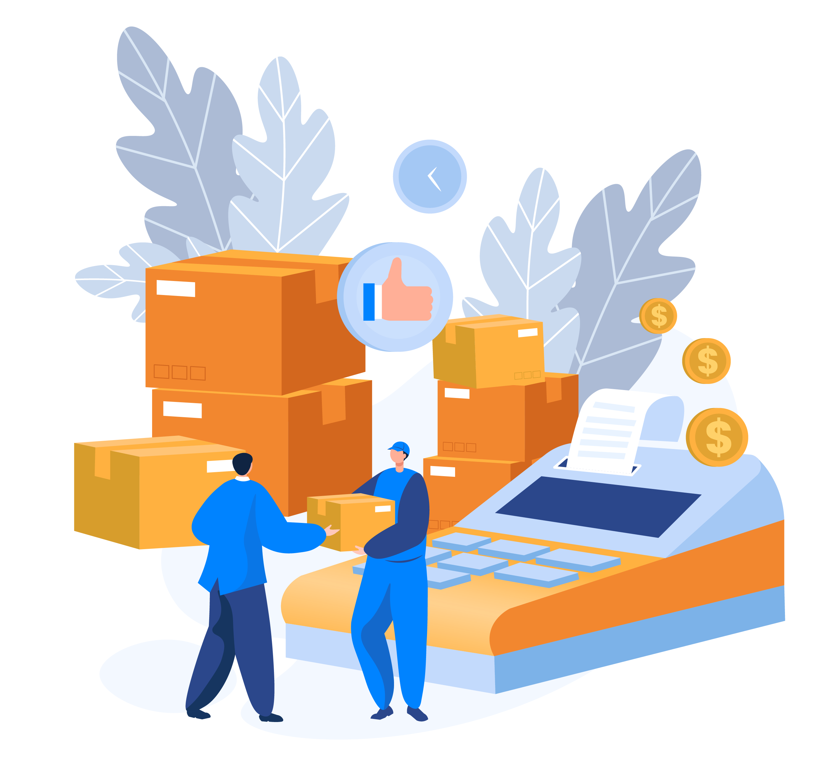 Warehouse workers with packages - Simpl Fulfillment